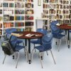 Regency Tables > Height Adjustable > Round Classroom Tables, 30 X 30 X 23-34, Wood|Metal Top, Cherry TB30RNDCHAPBK